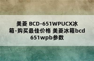 美菱 BCD-651WPUCX冰箱-购买最佳价格 美菱冰箱bcd651wpb参数